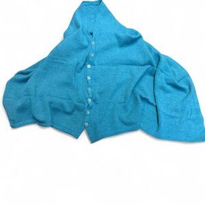 Irish Wool Women's Button Shawl